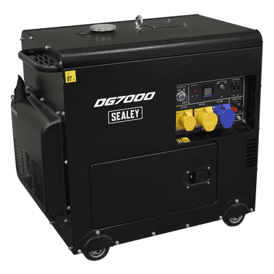 Sealey DG7000 7000W Diesel Generator 4-Stroke Engine 110/230V