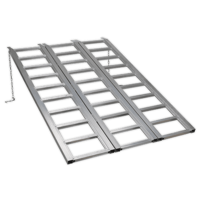 Sealey FLR680T Motorcycle/Trike/ATV & Mini Tractor Ramp Wide Tri-Fold 680kg Capacity