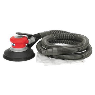 Sealey GSA06 Air Palm Random Orbital Sander Ø150mm Dust-Free Self-Contained