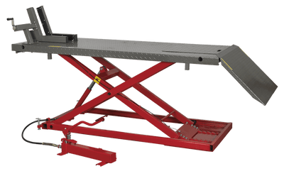 Sealey MC680A Motorcycle Lift 680kg Capacity Heavy-Duty Air/Hydraulic