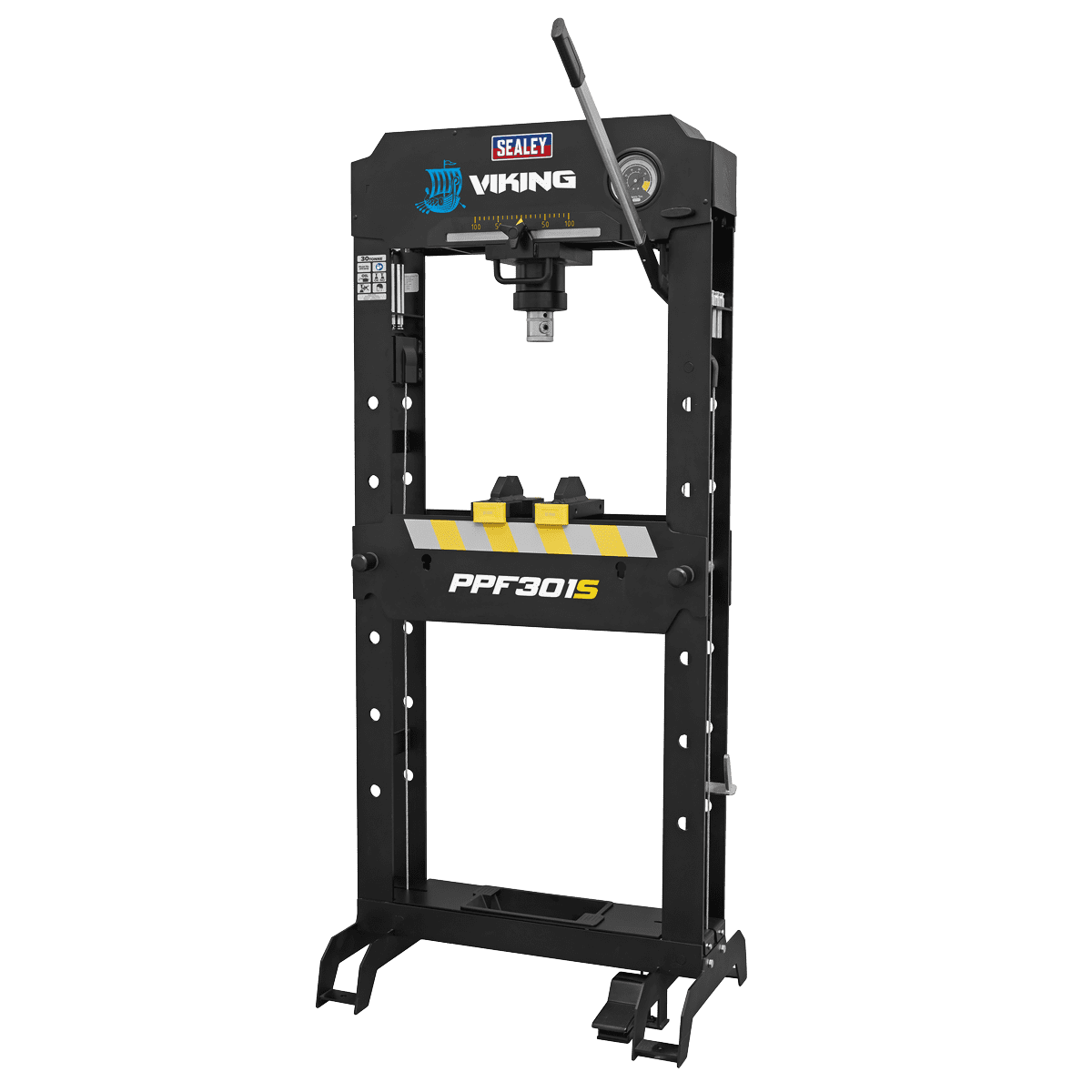 Sealey PPF301S Viking Air/Hydraulic Press 30tonne Floor Type with ...