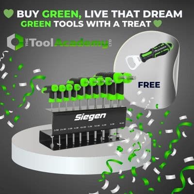 Sealey S01150-AK4368HV Ball-End T-Handle Metric Hex Key 10 Piece Set With Bottle Opener