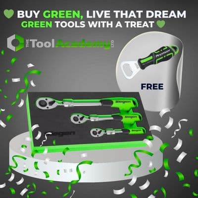 Sealey S01285-AK4368HV Ratchet Wrench Extendable 3pc Set With Bottle Opener