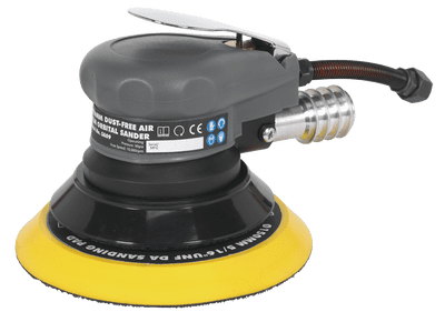 Sealey SA09 Air Palm Orbital Sander Ø150mm Dust-Free