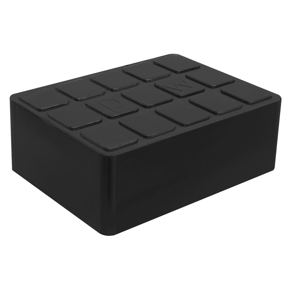 Sealey SJBEX A02 Rubber Support Block for Viking Jacking Beams 60mm