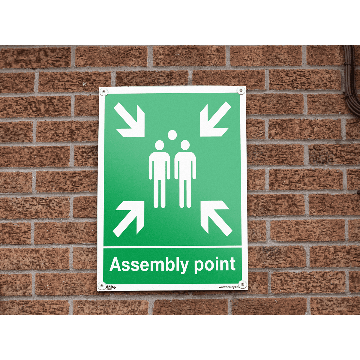Sealey SS37P1 Safe Conditions Safety Sign - Assembly Point - Rigid Plastic