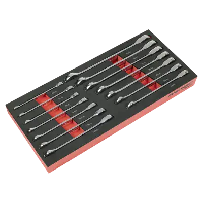 Sealey TBT49 Ratchet Spanner Set with Tool Tray 14pc