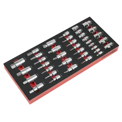 Sealey TBT61 Socket Bit Set with Tool Tray 37pc