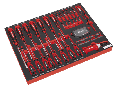 Sealey TBTP04 Tool Tray with Screwdriver Set 72pc