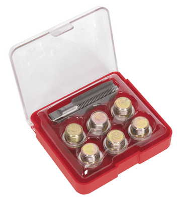 Sealey VS617 Oil Drain Plug Thread Repair Set - M17