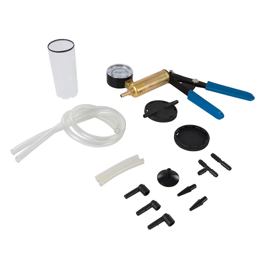 Silverline 734801 16 Piece Vacuum Tester & Brake Bleeding Kit