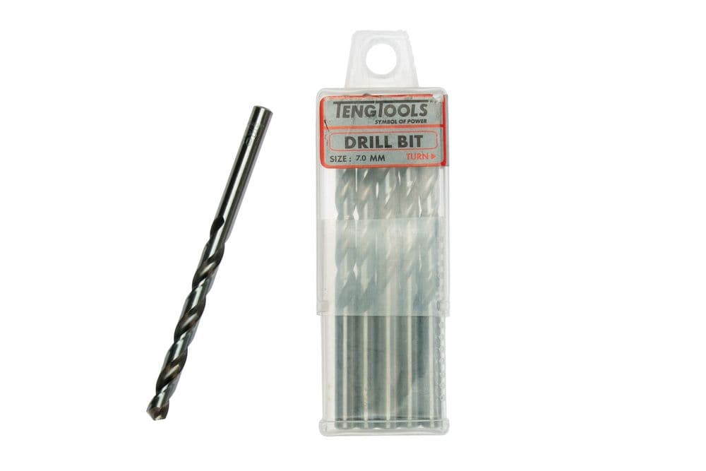 Teng DBX070 10 Piece 7mm Fully Ground Drill Bit