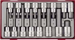 Teng TTHEX16 16 Piece 1/2 Drive Hex Set