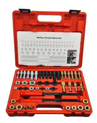 Trademarque TMTRS48 48 Piece Thread Repair Tool Kit Metric & Imperial