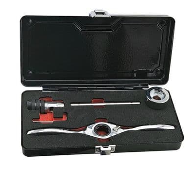 Trademarque Tools TMTDHS5 Bi-Directional Ratchet Tap & Die Holder Set