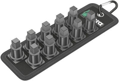 Wera 05003982001 Socket rail B VDE (textile belt), 10 location, unloaded
