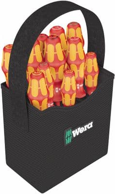 Wera 05004310001 Kraftform 2go Series 100 11 Piece 1000v VDE Insulated Screwdriver Set