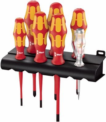 Wera 05006480001 160IS/7 7 Piece Kraftform Plus VDE Screwdriver Set SL/PH/PZ