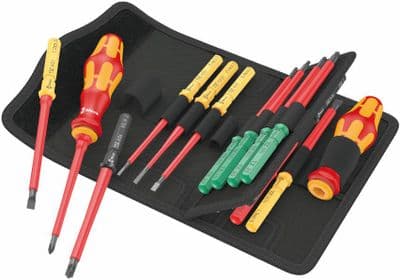 Wera 05006611001 17 Piece Kraftform Kompakt VDE Universal Screwdriver Set