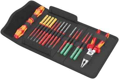 Wera 05006612001 Kraftform Kompakt VDE 17 Extra Slim 1 Tool Finder 17 Piece Set