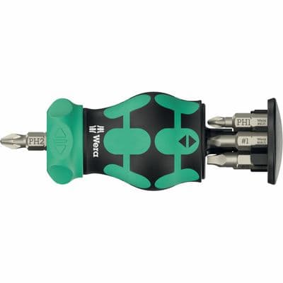 Wera 05008893001 Kraftform Kompakt Stubby Magazine RA 4, 6 Piece Set