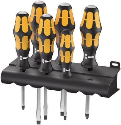 Wera 05018282001 6 Piece 932/6 Kraftform Screwdriver Set