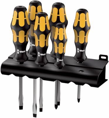 Wera 05018283001 932 S/6 6 Piece Kraftform Plus Screwdriver Set SL/PH