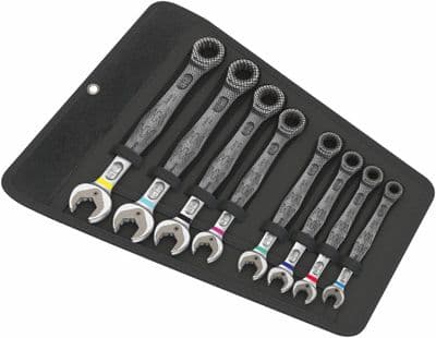 Wera 05020012001 8 Piece Imperial Joker Combination Ratcheting Wrench