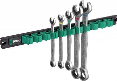 Wera 05020015001 5 Piece Metric Joker Combination Wrench Set With Magnetic Rail