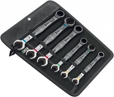 Wera 05020022001 Joker Ratchet Combination Open End Spanner Set