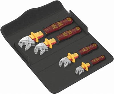 Wera 05020170001 Joker 1 VDE-Insulated Self-Setting Spanner Set 4 Piece