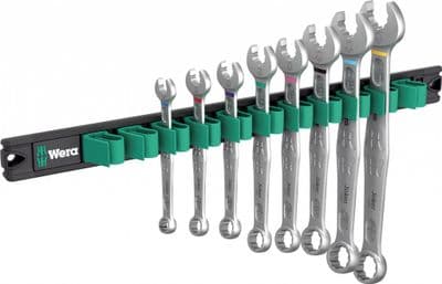 Wera 05020235001 8 Piece Imperial Joker Ring Spanner Set With Magnetic Rail
