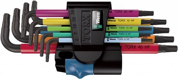 Wera 05024179001 967 SL/9 9 Piece TORX® HF Multicolour L-key Set With Holding Function