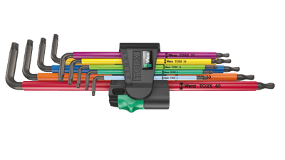 Wera 05024480001 967/9 TX XL Multicolour 1 Multicolour Long L-key Set For TORX® Screws
