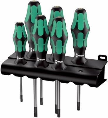 Wera 05028059001 367/6 6 Piece Kraftform Plus TORX® HF Screwdriver Set