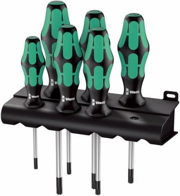 Wera 05028062001 367/6 6 Piece Kraftform Plus TORX® Screwdriver Set