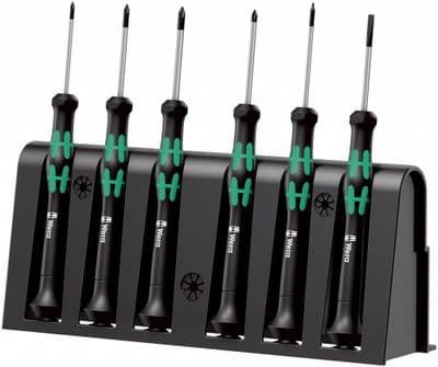 Wera 05030181001 2050/6 Screwdriver Set And Rack For Electronic Applications