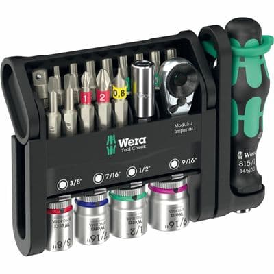 Wera 05049001001 Tool-Check Modular Imperial 21 Piece Set