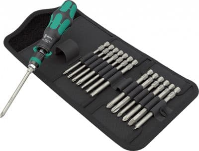 Wera 05051061001 15 Piece Kraftform Kompakt Bitholding Screwdriver Set