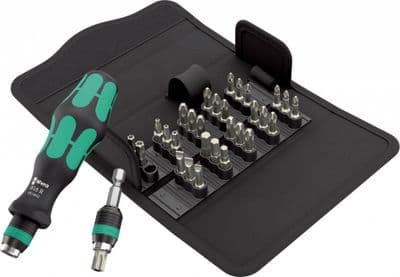Wera 05057113001 32 Piece Kraftform Kompakt Universal Bitholding Screwdriver & Bit Set