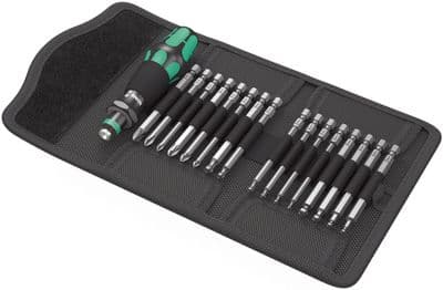 Wera 05059294001 17 Piece Kraftform Kompakt 60 Bit holding Screwdriver Set