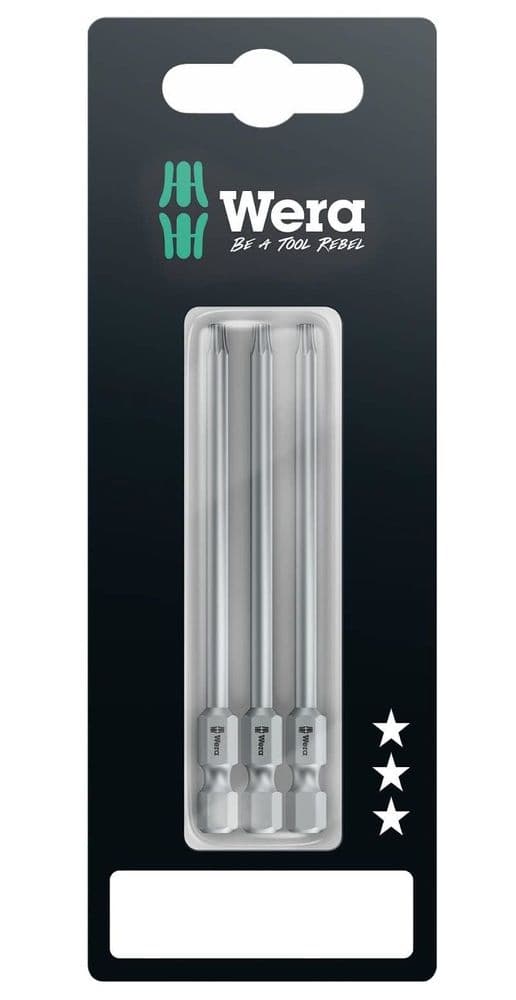 Wera 851/1 J 2.5 PH 0 X 25mm Screwdriver Bits – Phillips Head, High Torque, Durable For Professional & DIY Use