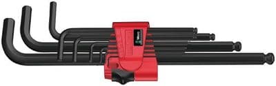 Wera 05073596001 950/9 Hex-Plus 6 SB L-key set, metric, BlackLaser
