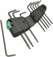 Wera 05073598001 9 Piece Long Ballend Torx Key Set T8-T40