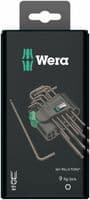Wera 05073598001 9 Piece Long Ballend Torx Key Set T8-T40
