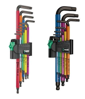 Wera 950+967 18 Piece Extra Long Torx & Allen Key Set