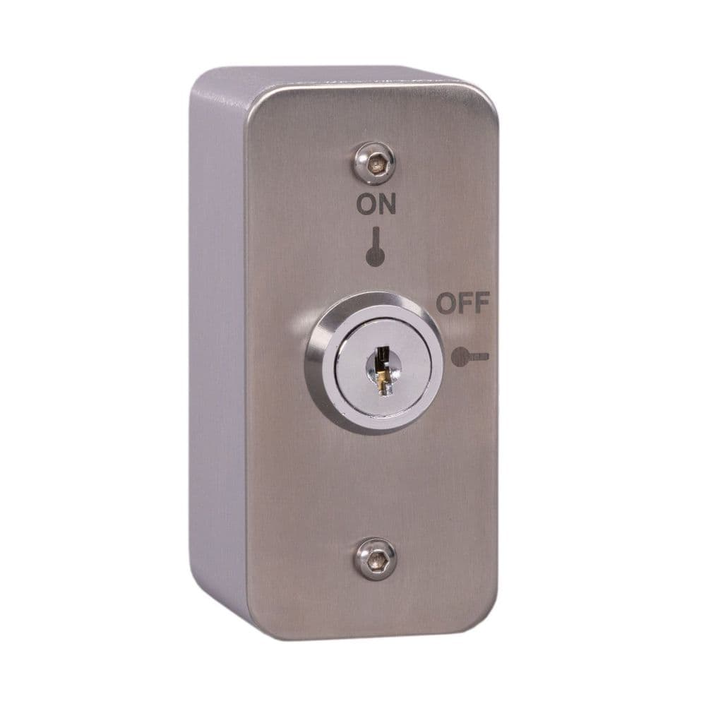 2 Position Architrave Keyswitch - Latching c/w Surface Extrusion