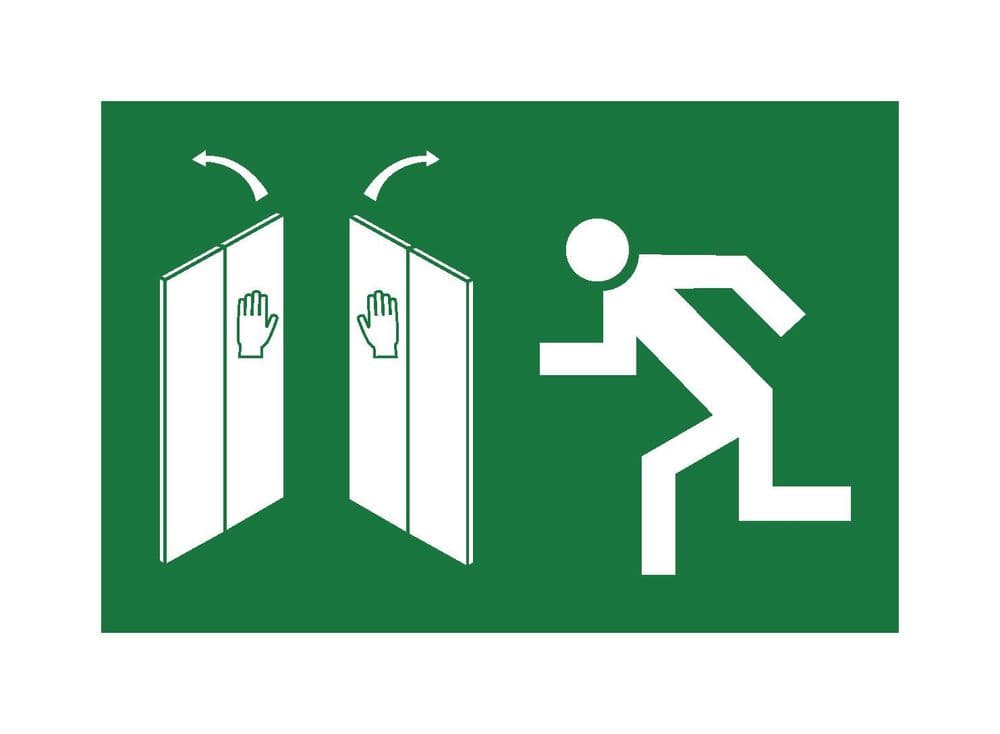 Break-Out Door Safety Sign