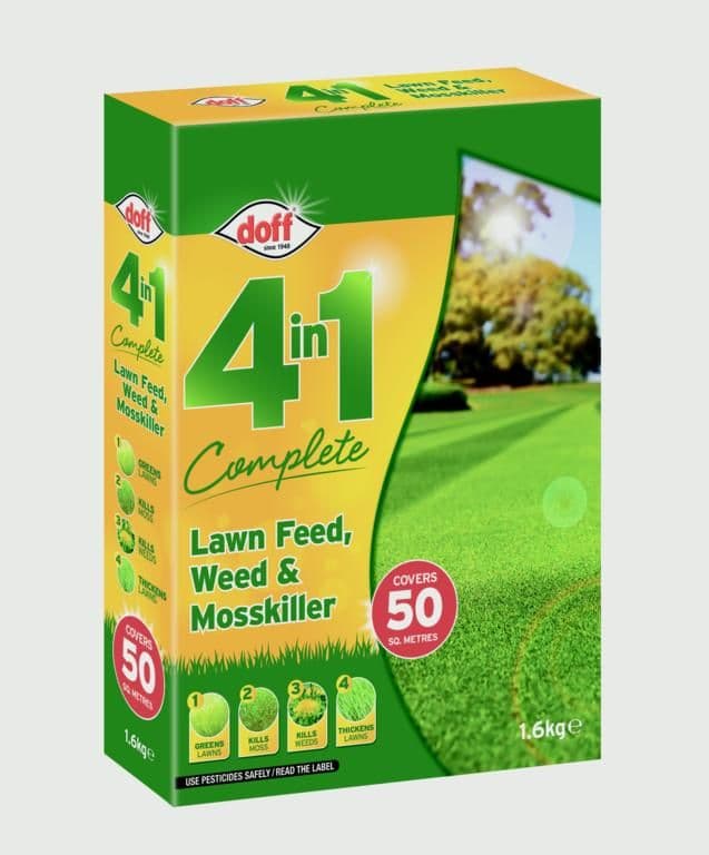 Doff 4 In 1 Complete Lawn Feed Weed & Mosskiller 1 75kg