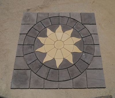 1800mm Aztec Sun Buff Plus Extended Ring Slate Grey  and Slate Grey Infill